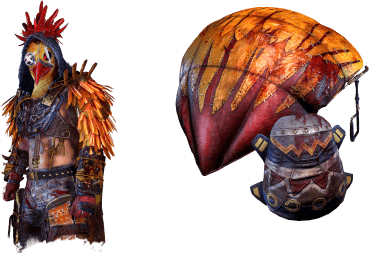 Rooster Outfit + Chicken Wing Paraglider Skin